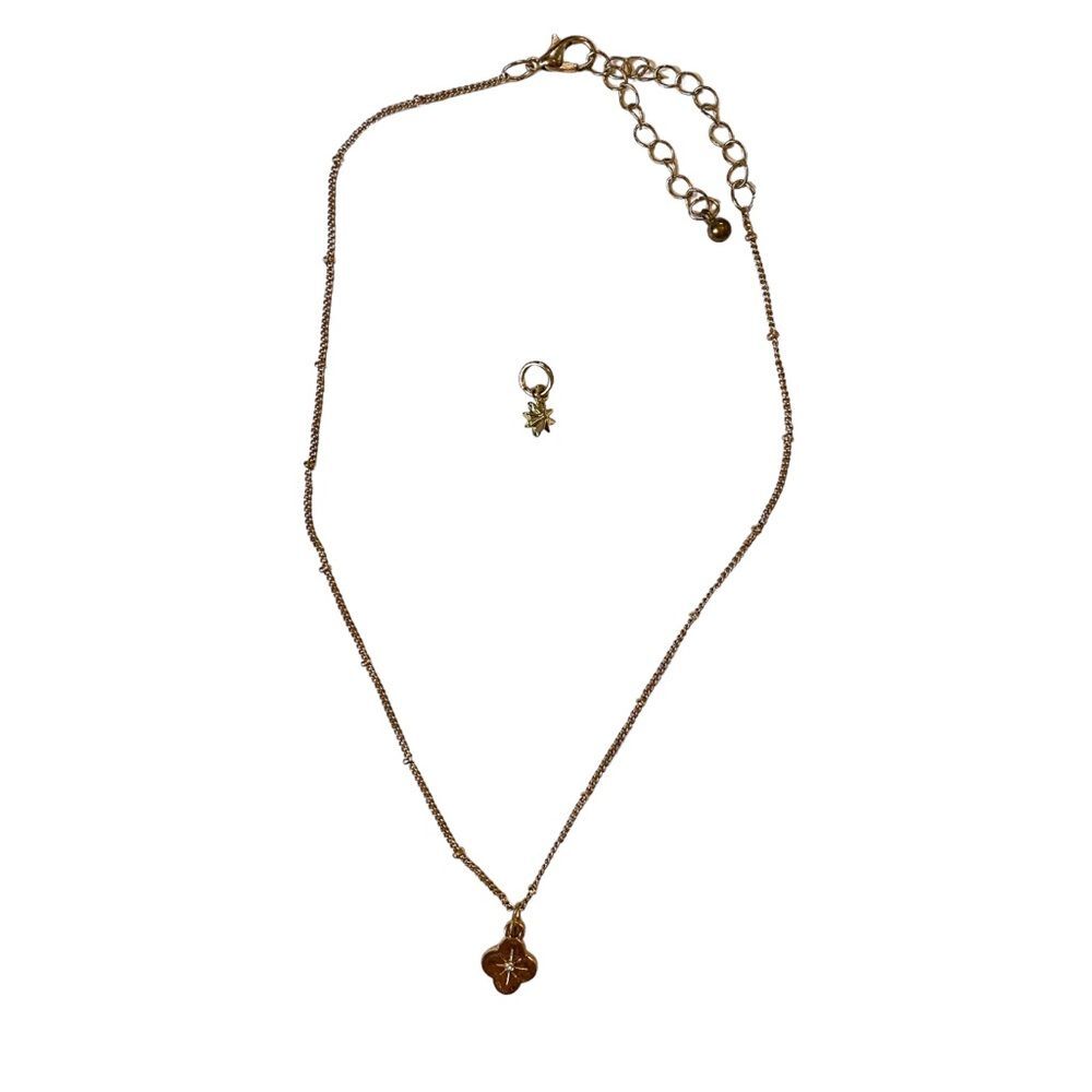 Women’s Gold Charm Necklace Adjustable Faux Gold Dainty Layered Trend Minimalist